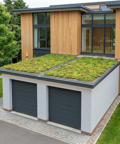 Double Garage Green Roof